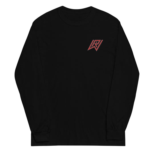 Embroidered Brand Logo Long Sleeve - Black