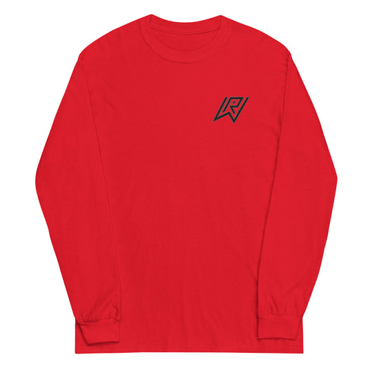 Embroidered Brand Logo Long Sleeve - Red