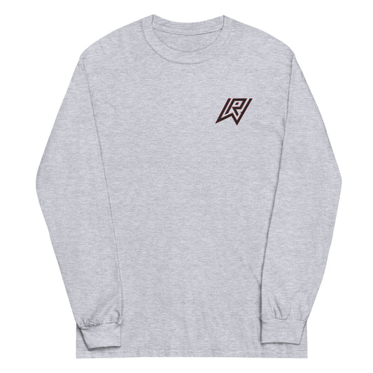 Embroidered Brand Logo Long Sleeve - Gray