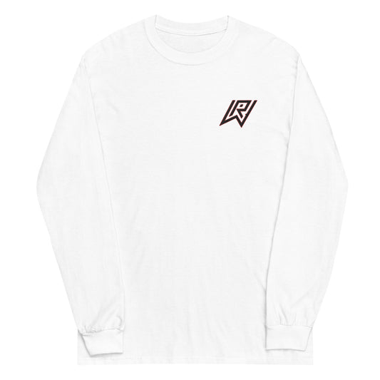 Embroidered Brand Logo Long Sleeve - White